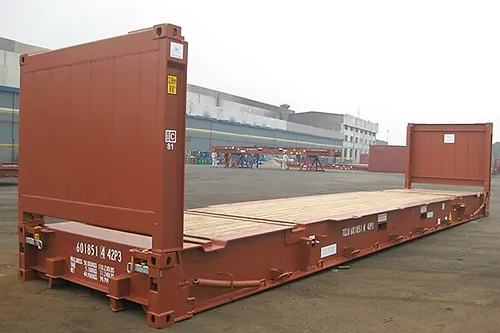40 pieds Flat Rack Cargo Worthy Occasion